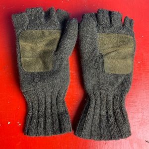 Brown Wool Mittens w/ removable tops